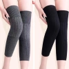 Miếng Đệm Nẹp Đầu Gối SWEETASHAHEARTS Bảo Vệ KneeCap Giữ Ấm Chân Cashmere Len Đen/Xám 10