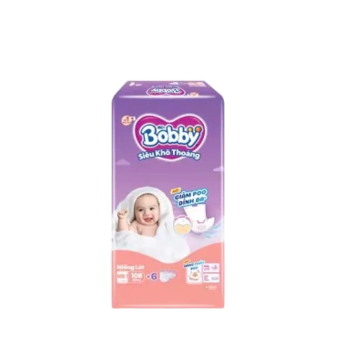 Miếng lót sơ sinh Bobby Newborn 108 miếng - Siêu tiện lợi, giá chỉ 100k - Baby Miki LA