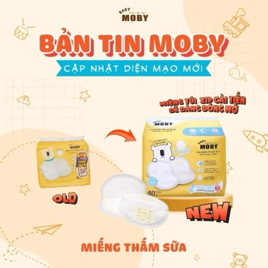 Miếng Lót Thấm Sữa Moby Baby Siêu Thấm, Hút Chống Tràn, Thoáng Khí - 135.000₫ 2