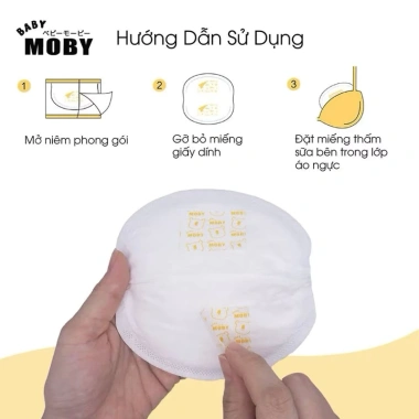 Miếng Lót Thấm Sữa Moby Baby Siêu Thấm, Hút Chống Tràn, Thoáng Khí - 135.000₫ 4