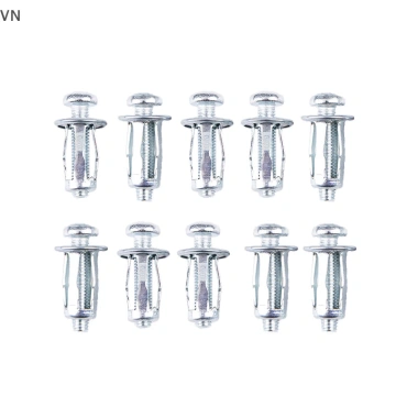 Mingxuan2 10 chiếc M5/M6 Jack Nuts kim loại, vít cánh hoa, hạt vít cho rỗng tường sắt - giá chỉ 51.700đ