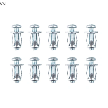 Mingxuan2 10 chiếc M5/M6 Jack Nuts kim loại, vít cánh hoa, hạt vít cho rỗng tường sắt - giá chỉ 51.700đ