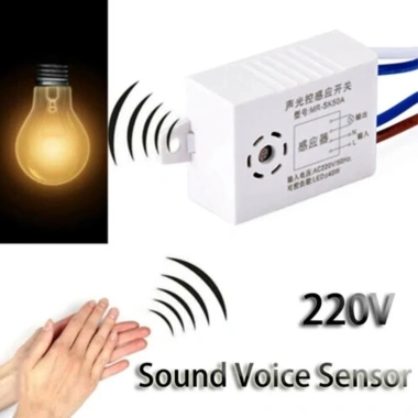 Mingxuan2 220V Cảm biến giọng nói nhà thông minh Máy dò ánh sáng bật/tắt