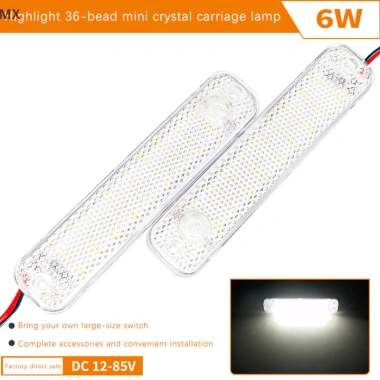 Mingxuan2 36LED 12V-85V Đèn LED vòm ô tô nội thất xe tải, đọc sách ban đêm cho RV Marine