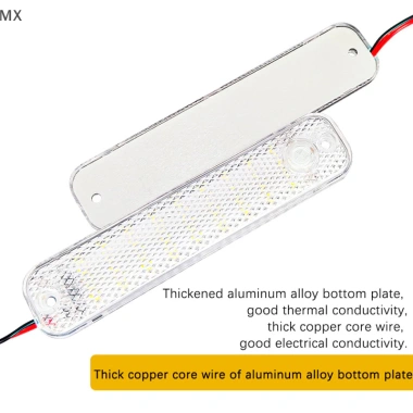 Mingxuan2 36LED 12V-85V Đèn LED vòm ô tô nội thất xe tải, đọc sách ban đêm cho RV Marine