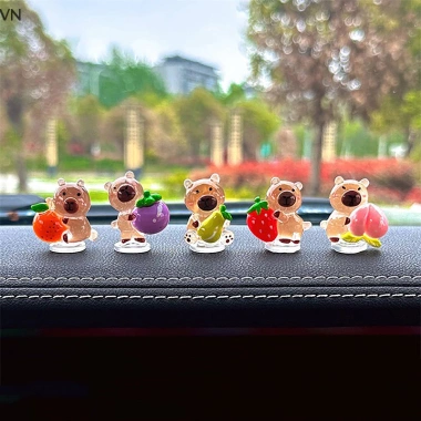 Mingxuan2 5 Cái Capybara Nội Thất Ô Tô Tự Động Bảng Điều Khiển Đồ Trang Trí Xe Hơi giá ưu đãi 51.590