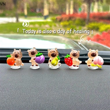 Mingxuan2 5 Cái Capybara Nội Thất Ô Tô Tự Động Bảng Điều Khiển Đồ Trang Trí Xe Hơi giá ưu đãi 51.590