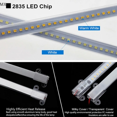Mingxuan2 AC220V Đèn LED Thanh Độ 2.835 30-40cm 72LED Dải Cứng Tiết Kiệm, Giá chỉ 51.700₫ 3