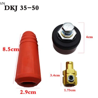 Mingxuan2 DKJ 10-25/35-50 Đầu Nối Nhanh Máy Hàn - Ổ Cắm VN Giá 40,480₫ (Giảm 20%) 2