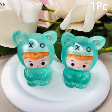 Mingxuan2 Đồ Trang Trí Mini Động Vật Dạ Quang – Micro Phong Cảnh Nhỏ Gọn 6