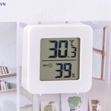 Mingxuan2 Đồng hồ đo độ ẩm kỹ thuật số ướt khô, treo tường, đo nhiệt độ phòng, phù hợp cho trẻ em - 51.150 VND