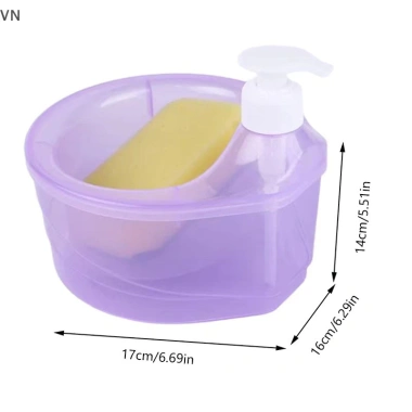 Mingxuan2 Dụng Cụ Giặt Nhà Bếp - Hộp Đựng Xà Phòng Tự Động Loại Báo Chí kèm Bàn Chải & Máy Rửa Chén - Giá 60.500 VND 5