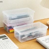 Mingxuan2 Hộp Đựng Bút Chì Nhựa Dung Tích Lớn Xếp Chồng Trong Suốt Văn Phòng 8