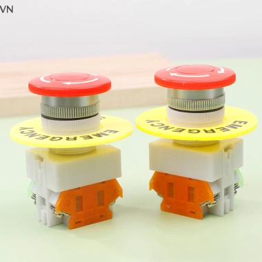 Mingxuan2 Mũ Nấm Nút Nhấn Dừng Khẩn Cấp 660V - Thang Máy Nâng Tự Khóa 55.330₫