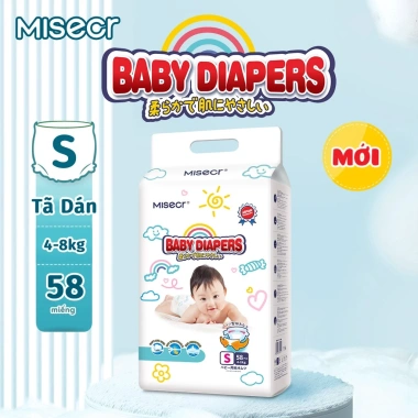 Misecr Tã Dán Trẻ Em Siêu Khô, Mỏng - Miễn Phí Vận Chuyển, Tặng Khăn Ướt - 198.000