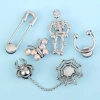 Miss Zoe Jibbitz kim loại bướm và nhện dây xích giày - Khóa ngôi sao kim cương, phụ kiện thời trang 37.296₫ 3
