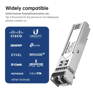Mô-đun sợi kép ZoeRax 1.25G/10G SFP LC Gigabit 800NW - Truyền tới 300m/500m, Giá 181.500 VND