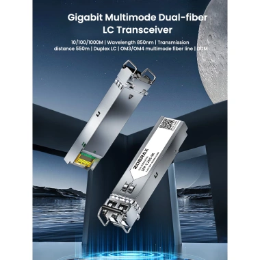 Mô-đun sợi kép ZoeRax 1.25G/10G SFP LC Gigabit 800NW - Truyền tới 300m/500m, Giá 181.500 VND
