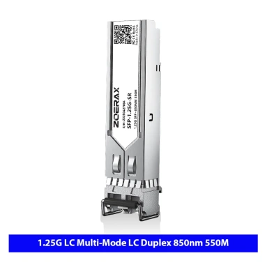 Mô-đun sợi kép ZoeRax 1.25G/10G SFP LC Gigabit 800NW - Truyền tới 300m/500m, Giá 181.500 VND