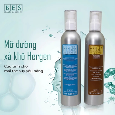 Mỡ Dưỡng Xả Khô BES HERGEN 300ml Chính Hãng Phục Hồi Tóc Hư Tổn, Dưỡng Ẩm, Giữ Nếp Xoăn, Giảm Giá 20% 5