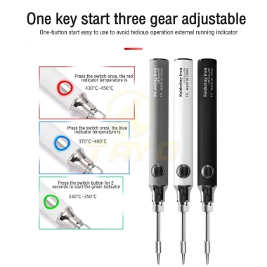 Mỏ hàn điện 5V 8W lõi gốm, điều chỉnh nhiệt độ, sạc USB tiện dụng, cao cấp - Giá chỉ 145.000đ
