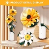 Mô hình hoa hướng dương mini lắp ghép, đồ chơi giáo dục sáng tạo, quà sinh nhật 2