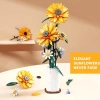 Mô hình hoa hướng dương mini lắp ghép, đồ chơi giáo dục sáng tạo, quà sinh nhật 4
