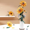 Mô hình hoa hướng dương mini lắp ghép, đồ chơi giáo dục sáng tạo, quà sinh nhật 5