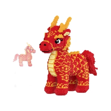 Mô hình lắp ghép ngựa năm mới 48cm – Giá ưu đãi 150.000đ, phù hợp trẻ 4