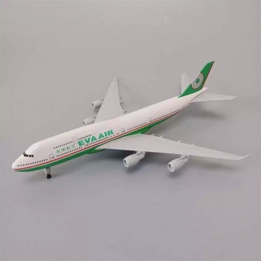 Mô hình máy bay Eva Air Boeing 747 20cm kim loại bền đẹp giảm giá 235.000 VND 4