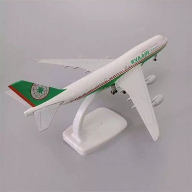 Mô hình máy bay Eva Air Boeing 747 20cm kim loại bền đẹp giảm giá 235.000 VND 5