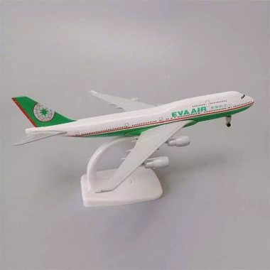 Mô hình máy bay Eva Air Boeing 747 20cm kim loại bền đẹp giảm giá 235.000 VND 6