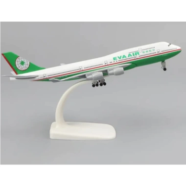 Mô hình máy bay Eva Air Boeing 747 20cm kim loại bền đẹp giảm giá 235.000 VND 7