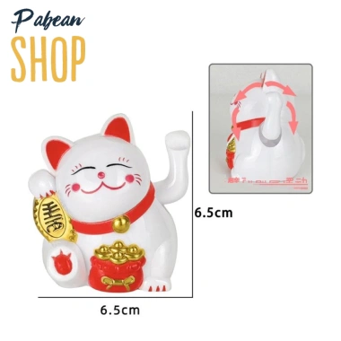 Mô hình mèo thần tài vẫy tay - Đồ trang trí phong thủy, may mắn, giảm giá 15.000đ