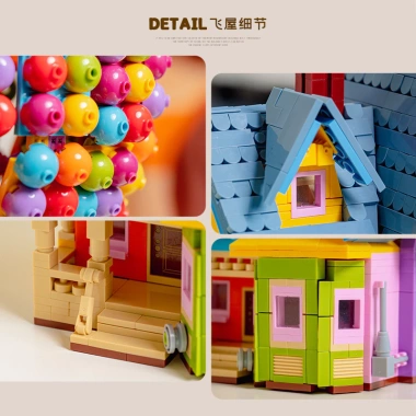 Mô hình Nhà bay vòng quanh thế giới, đồ chơi lắp ghép mini giáo dục, quà sinh nhật, giá 1.112.000 VND 3