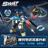 Mô hình quân sự Trực thăng SWAT - Xe tuần tra lắp ráp, đồ chơi quà sinh nhật 3