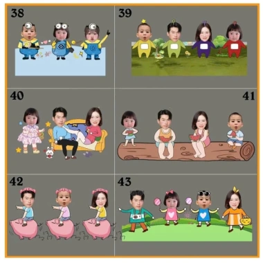 Mô hình standee lắc đầu gia đình 3, 4, 5, 6 người (chạy pin) in hình theo yêu cầu quà tặng bạn bè, người thân_ĐH 3 Mô hình standee lắc đầu gia đình 3, 4, 5, 6 người (chạy pin) in hình theo yêu cầu quà tặng bạn bè, người thân_ĐH 3