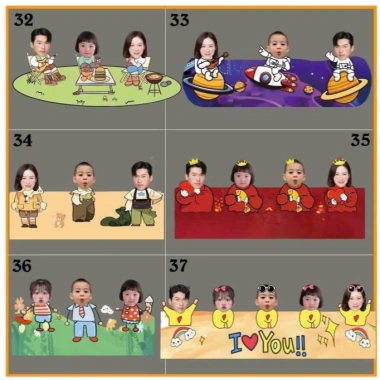 Mô hình standee lắc đầu gia đình 3, 4, 5, 6 người (chạy pin) in hình theo yêu cầu quà tặng bạn bè, người thân_ĐH 4 Mô hình standee lắc đầu gia đình 3, 4, 5, 6 người (chạy pin) in hình theo yêu cầu quà tặng bạn bè, người thân_ĐH 4