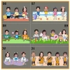 Mô hình standee lắc đầu gia đình 3, 4, 5, 6 người (chạy pin) in hình theo yêu cầu quà tặng bạn bè, người thân_ĐH 5