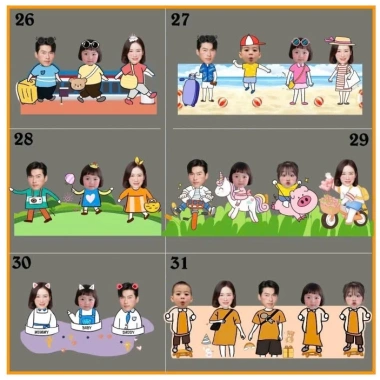 Mô hình standee lắc đầu gia đình 3, 4, 5, 6 người (chạy pin) in hình theo yêu cầu quà tặng bạn bè, người thân_ĐH 5 Mô hình standee lắc đầu gia đình 3, 4, 5, 6 người (chạy pin) in hình theo yêu cầu quà tặng bạn bè, người thân_ĐH 5
