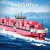Mô hình tàu container màu hồng lắp ghép - Đồ chơi chở hàng, giảm còn 1.49 triệu