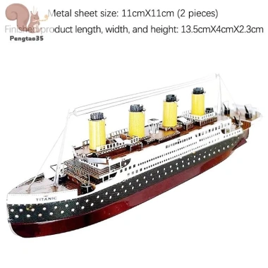 Mô hình Titanic DIY cho trẻ em - Bộ dụng cụ lắp ráp tàu du lịch, chỉ 118.910₫ 5