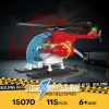 Mô hình trực thăng cứu hỏa bộ xếp hình trẻ em - Đồ chơi lắp ghép giáo dục, giảm giá 148k 5