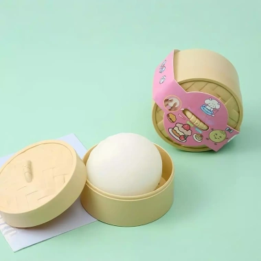 Mô Phỏng Bánh Bao Squishy - Máy Hấp Thực Phẩm, Đồ Chơi Bột Mềm Bóng Giảm Stress