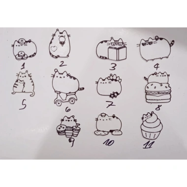 Móc chìa khóa Pusheen Cat đáng yêu, thiết kế cute, giảm giá 12.000₫