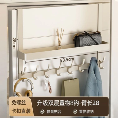 Móc Kem Phong Cách Giá Treo Phòng Tắm & Phòng Ngủ Không Đục Lỗ - Bảo Quản Cửa Áo