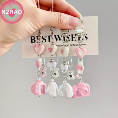 Móc Khóa Camera Gấu N2HAO - Ngọt Ngào, Quyến Rũ, Chống Mất Điện Thoại, Giá 57k