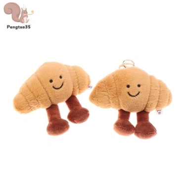 Móc khóa Croissant hoạt hình búp bê nhồi bông mềm - Vòng chìa khóa đa năng - Quà tặng trẻ em COD - Giá ưu đãi 66.220₫
