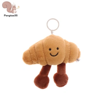 Móc khóa Croissant hoạt hình búp bê nhồi bông mềm - Vòng chìa khóa đa năng - Quà tặng trẻ em COD - Giá ưu đãi 66.220₫