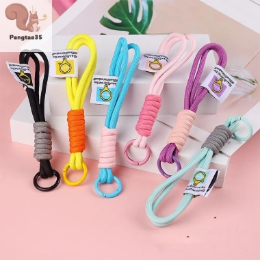 Móc khóa dây đeo cổ tay đầy màu sắc – Chống thất lạc điện thoại, túi quyến rũ, mặt dây chuyền COD